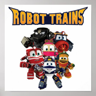 Póster Personalizados de Robot Trains muestran a los niño