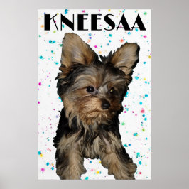 Póster ¡Personalízalo! Foto y nombre del Mascota con espe