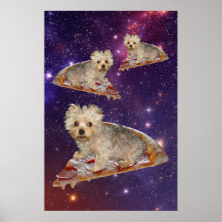 Póster ¡Personalízalo! Mascota de Pizza Voladora