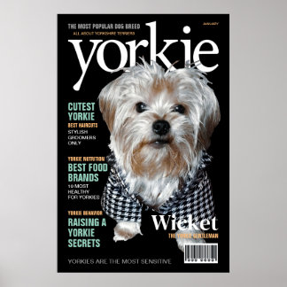 Póster ¡Personalízalo! Yorkie Mag
