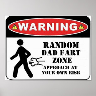 Póster Personalizar chiste de pedo gracioso papá padre DI