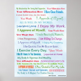 Póster Personalizar de esta afirmación