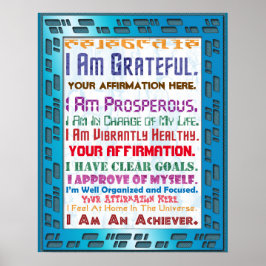 Póster Personalizar de esta afirmación de alta tecnología