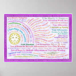 Póster Personalizar de esta afirmación de Sunrise