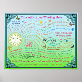 Póster Personalizar de esta Afirmación Jardín