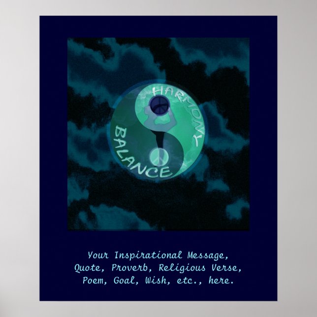 Póster Personalizar de este Poster - Armonía y equilibrio (Frente)