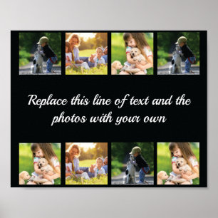 Póster Personalizar el collage de fotografías y el poster