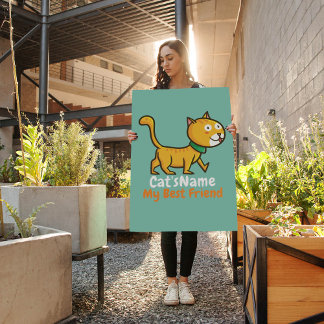 Póster Personalizar el mejor gato amigo