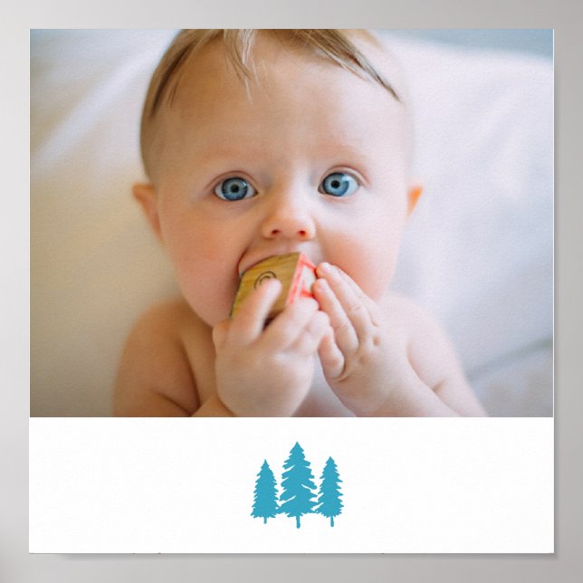 Póster personalizar feliz cumpleaños foto keepsake (Frente)