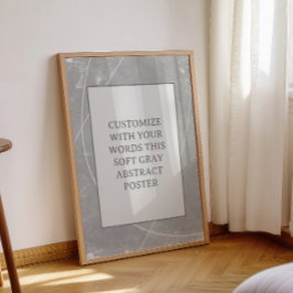 Póster Personalizar Gris Este Poster Resumen Rótulo Boda