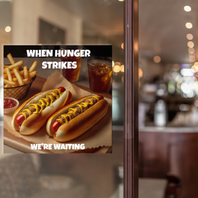 Póster Personalizar Hotdogs Fries Drink Restaurant Anunci (Subido por el creador)