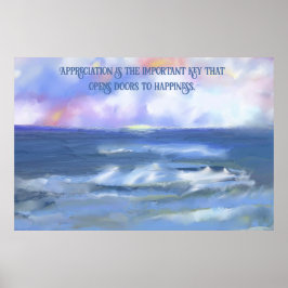 Póster Personalizar la pintura de citas de hermosos paisa