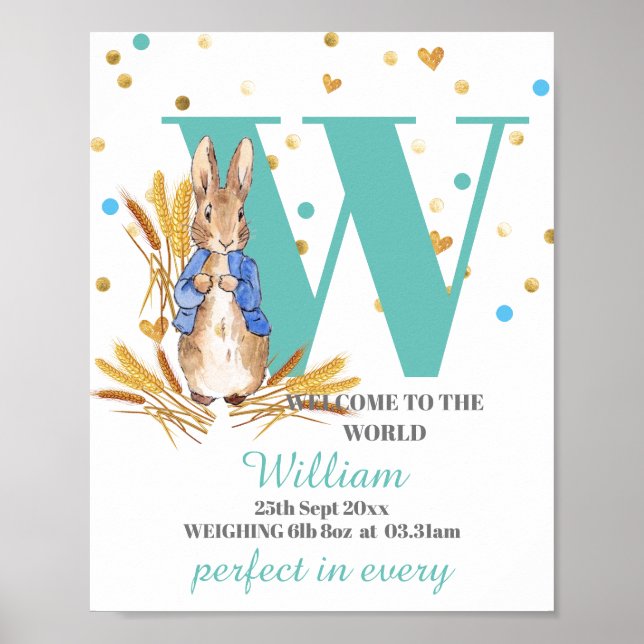 Póster Personalizar Niño Poster de parto (Frente)