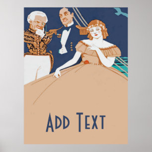Póster Personalizar ópera vintage