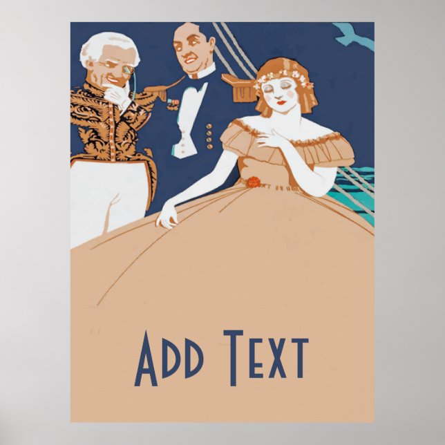 Póster Personalizar ópera vintage (Frente)