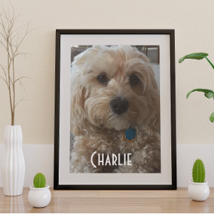 Póster Personalizar su perro familiar
