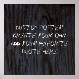 Póster personalizar un poster agregar su propia cita pers