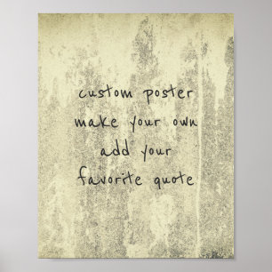Póster personalizar un poster personalizado agregar una c