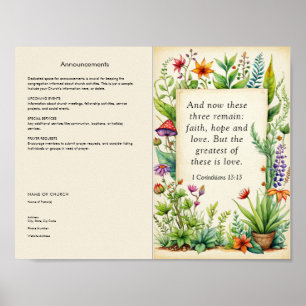 Póster Personalizar y descarga Boletín de la Iglesia