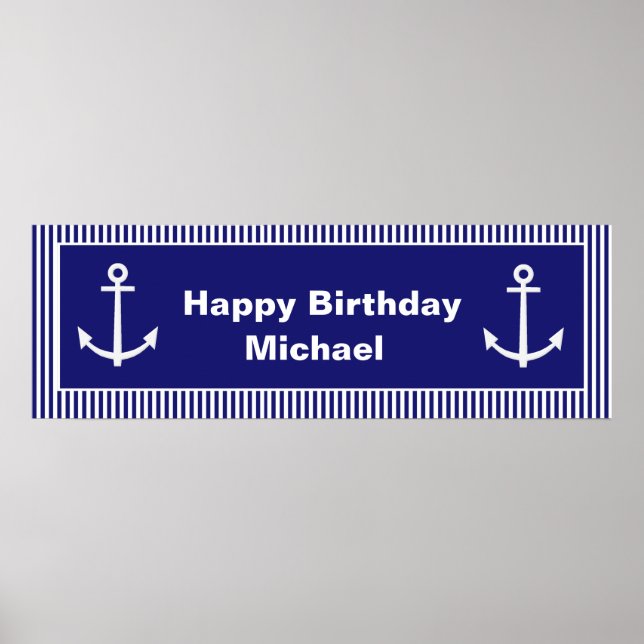 Póster Personalized Anchor Banner (Frente)