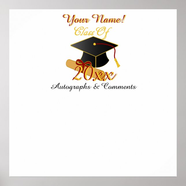 Póster Personalized ANY Class Year Autograph Poster (Frente)