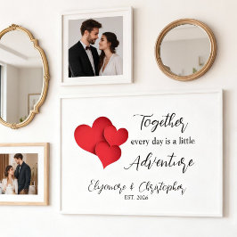 Póster Personalized Date Together Every Day Adventure