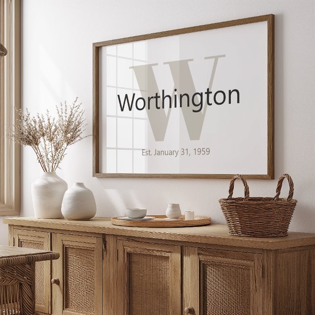 Póster Personalized Family Name Sign Perfect for Weddings (Subido por el creador)