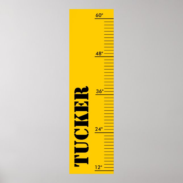 Póster Personalized Growth Chart - Ruler (Frente)