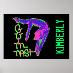 Póster Personalized Gymnast Poster