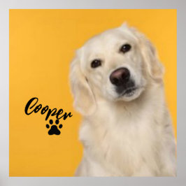 Póster Personalized Pet Photo Dog Lover with Photo