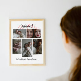 Póster Personalized Photo Collage Gift for Mom