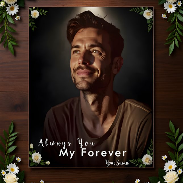 Póster Personalized Photo & Name | Custom Gift for Him (Subido por el creador)