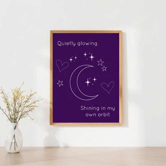 Póster Personalized Purple Celestial Line Art Poster (Subido por el creador)