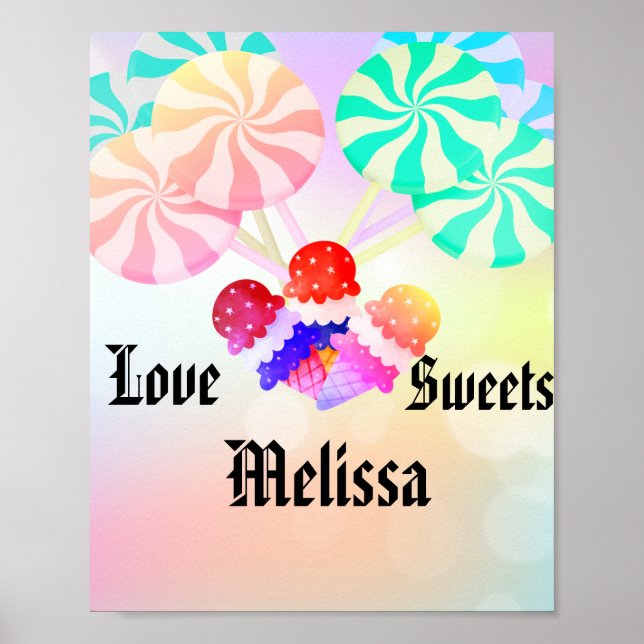 Póster Personalized Sweet Treats (Frente)