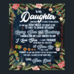 Póster Personalized To My Daughter From Your Dad Blanket<br><div class="desc">Personalized To My Daughter From Your Dad Blanket</div>