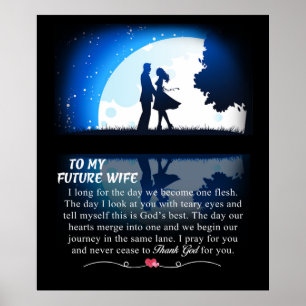 Póster Personalized To My Future Wife From Husband
