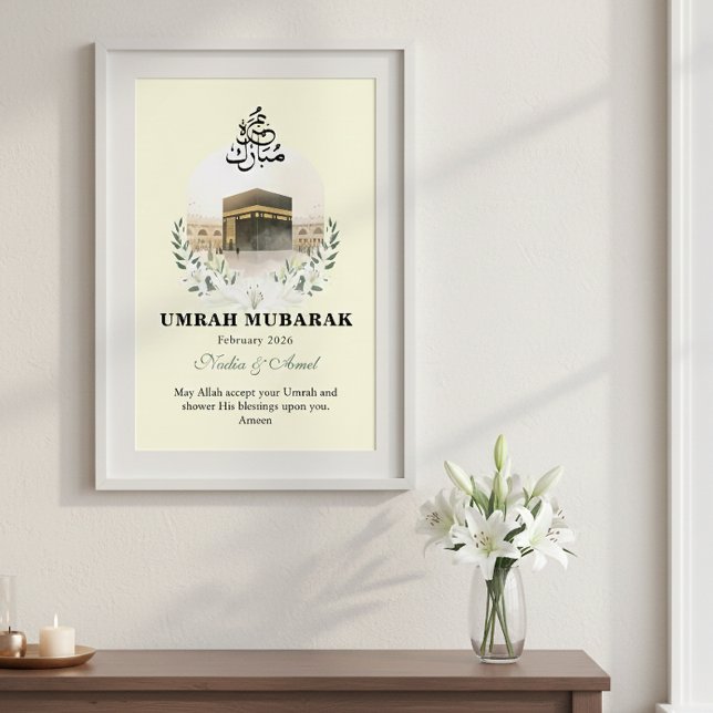Póster Personalized Umrah Mubarak Gifts & Islamic Wall Ar (Subido por el creador)