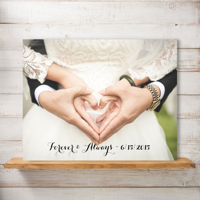 Póster Personalized Wedding Photo Forever & Always (Subido por el creador)