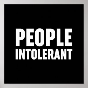 Póster Personas intolerantes