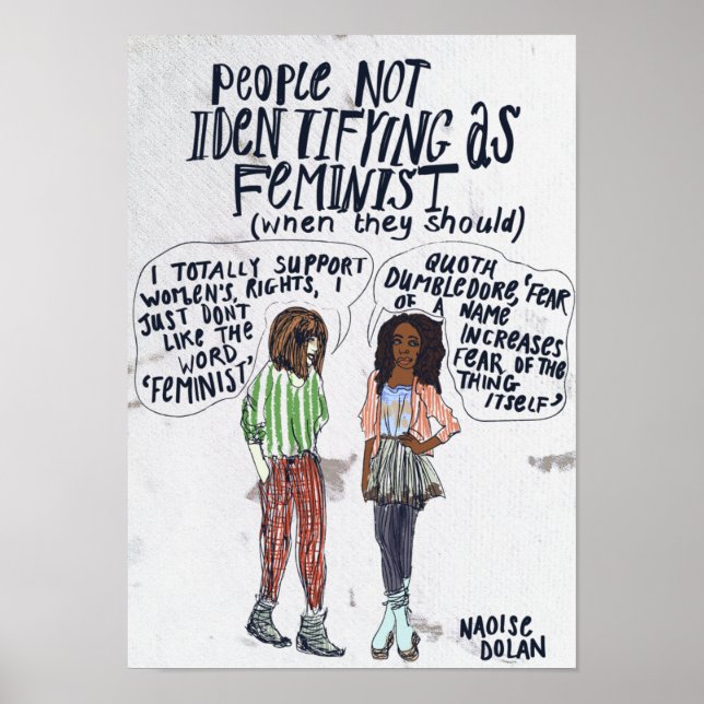 Póster Personas que no se identifican como feministas (Frente)