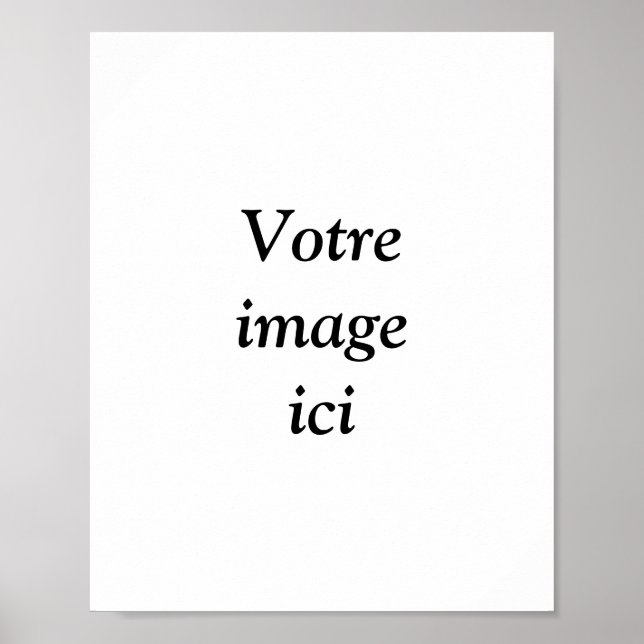 Póster personnalisé avec votre photo (Frente)