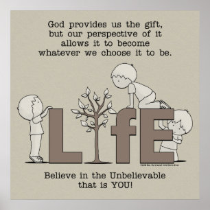 Póster Perspectiva de la vida