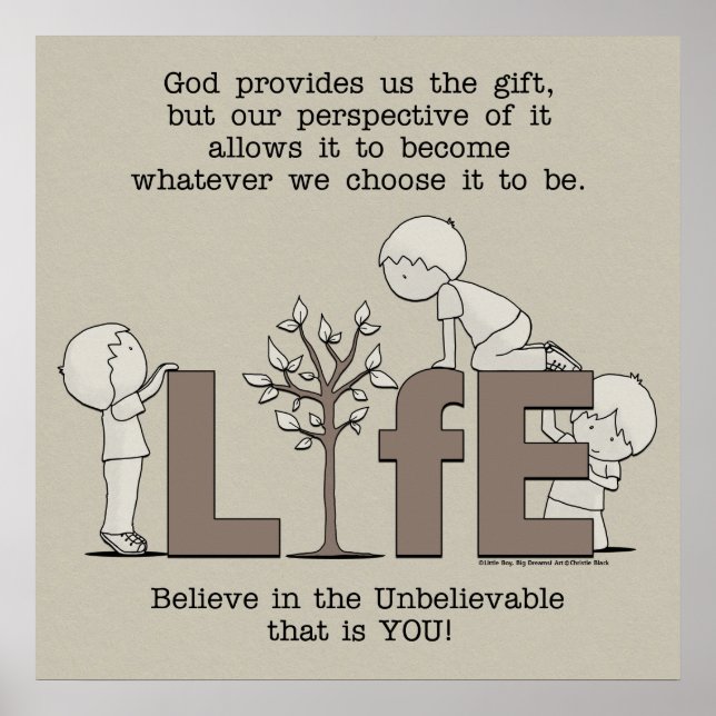 Póster Perspectiva de la vida (Frente)