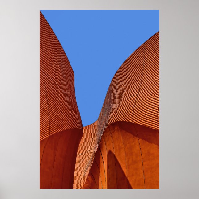 Póster Perspectiva de los edificios (Frente)