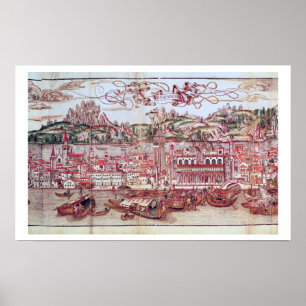 Póster Perspectiva de Venecia (detalle) de 'Opusculu