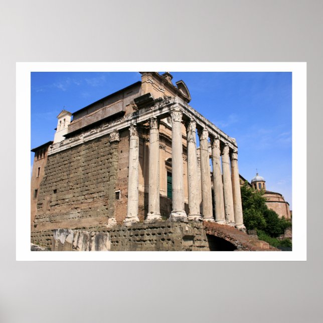 Póster Perspectiva del templo (Frente)