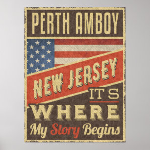 Póster Perth Amboy New Jersey