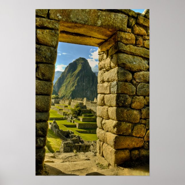 Póster Perú, Andes, Montañas Andes, Machu Picchu, (Frente)