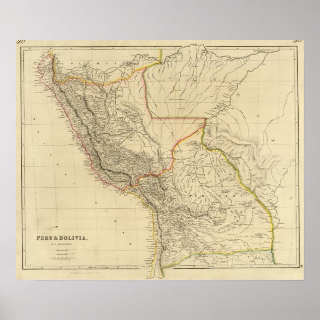 Póster Perú, Bolivia (Frente)