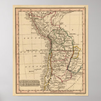 Póster Perú, Chile, La Plata
